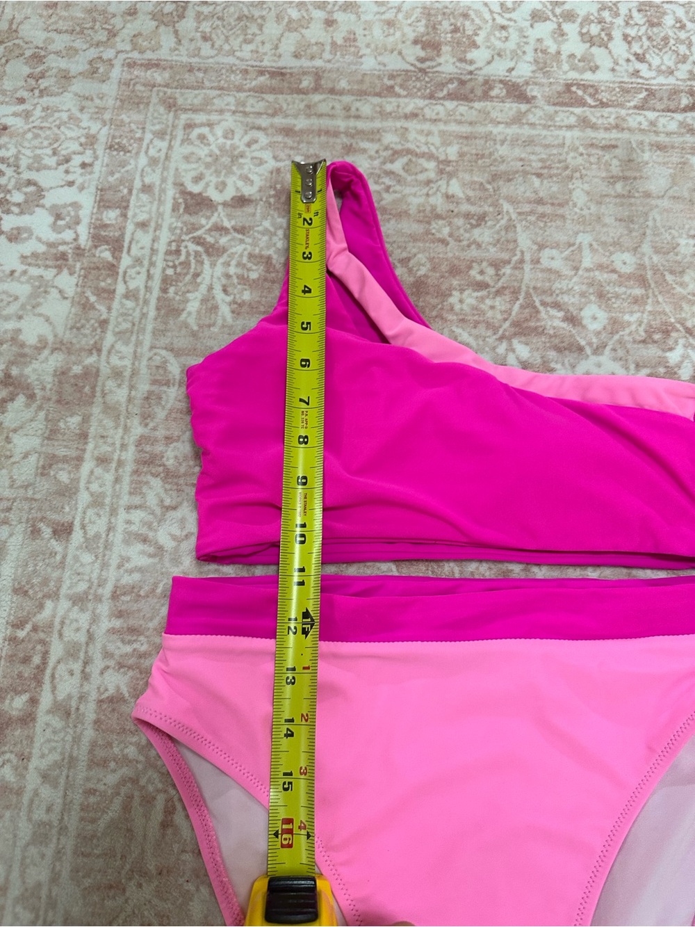 Set Pink One-Shoulder High-Waist Swim 💕 - Picture 14 of 14